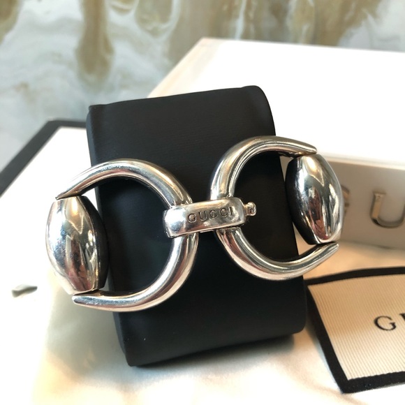Rare Gucci Sterling Silver Horsebit Bracelet - Picture 3 of 8